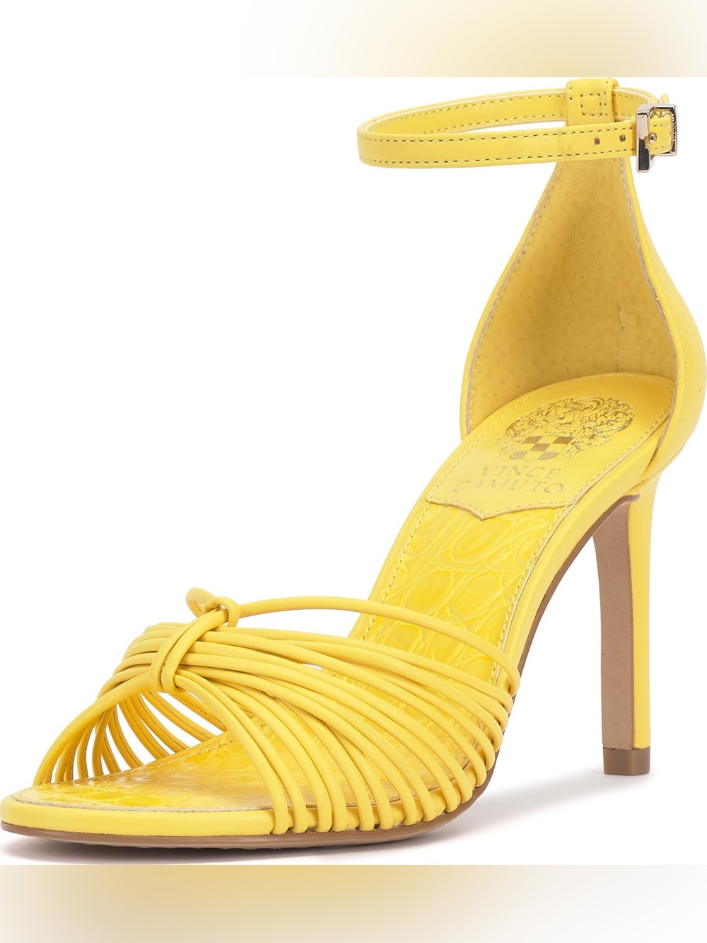 NEW Vince Camuto  Blaine stiletto sandals with a knotted strappy design | sz 10